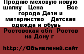 Продаю меховую новую шапку › Цена ­ 1 000 - Все города Дети и материнство » Детская одежда и обувь   . Ростовская обл.,Ростов-на-Дону г.